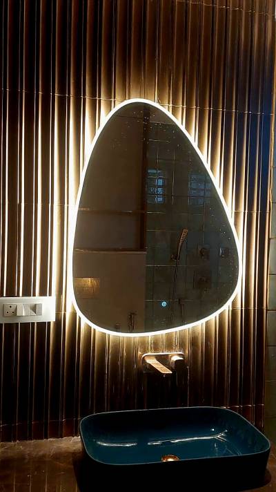 designer led mirror image