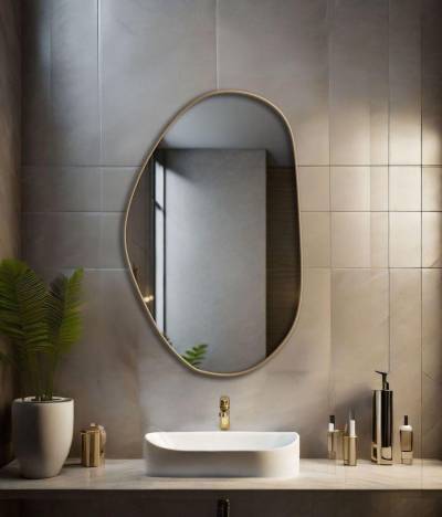 aluminium ftamed mirror image