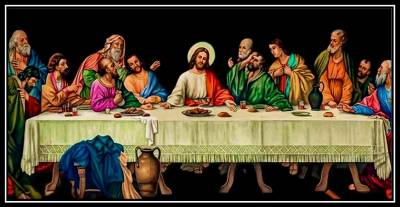 last supper led photo frame image